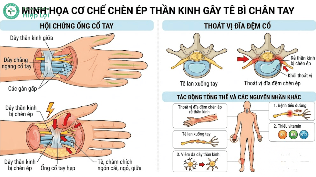 Thường xuyên bị tê chân tay, râm ran như kiến bò có thể là dấu hiệu cảnh báo hệ thần kinh hoặc xương khớp đang gặp vấn đề.