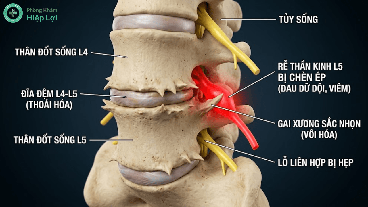 GIẢI MÃ CĂN BỆNH VÔI HÓA CỘT SỐNG: TỪ TRIỆU CHỨNG ĐẾN PHÁC ĐỒ PHỤC HỒI - Phòng khám Hiệp Lợi
