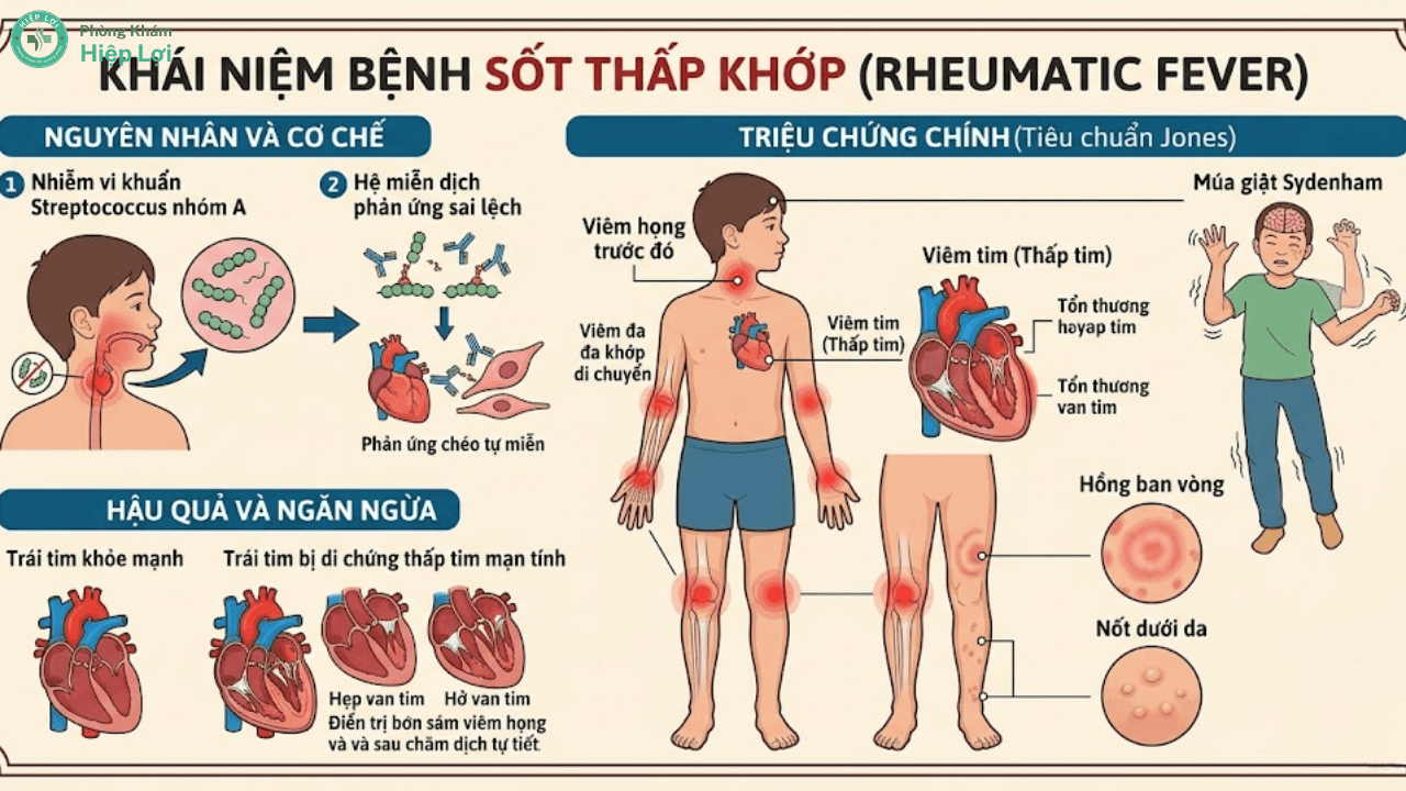Sốt Thấp Khớp Là Gì? Tìm Hiểu Nguyên Nhân, Triệu Chứng Và Cách Chữa Trị Hiệu Quả - Phòng khám Hiệp Lợi