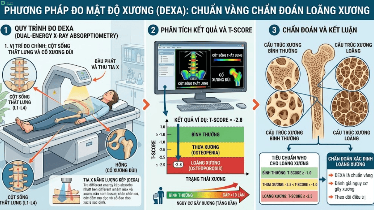 Ý Nghĩa Của Phương Pháp Đo Mật Độ Xương Và Quy Trình Thực Hiện Chi Tiết - Phòng khám Hiệp Lợi