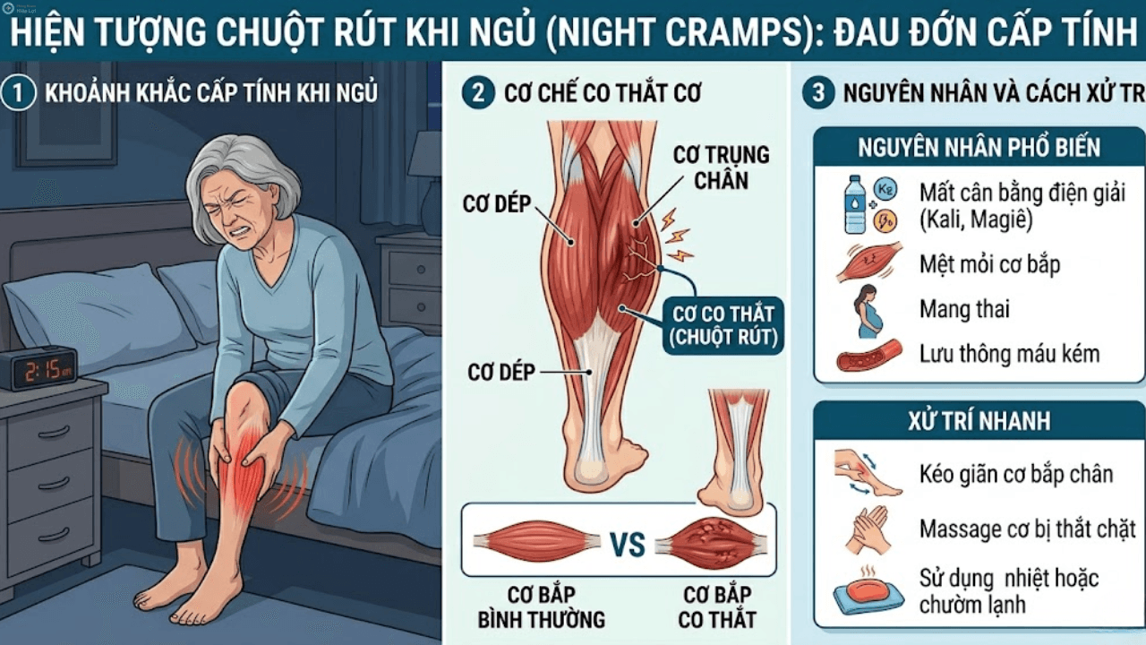 Giải Mã Tình Trạng Chuột Rút Khi Ngủ: Đối Tượng, Nguyên Nhân Và Cách Khắc Phục - Phòng khám Hiệp Lợi