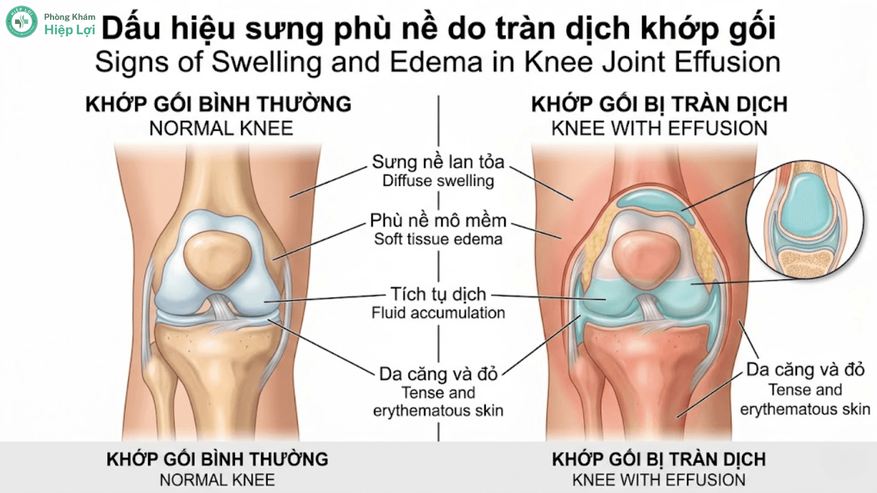 Chế Độ Dinh Dưỡng Dành Cho Bệnh Nhân Tràn Dịch Khớp Gối - Phòng khám Hiệp Lợi