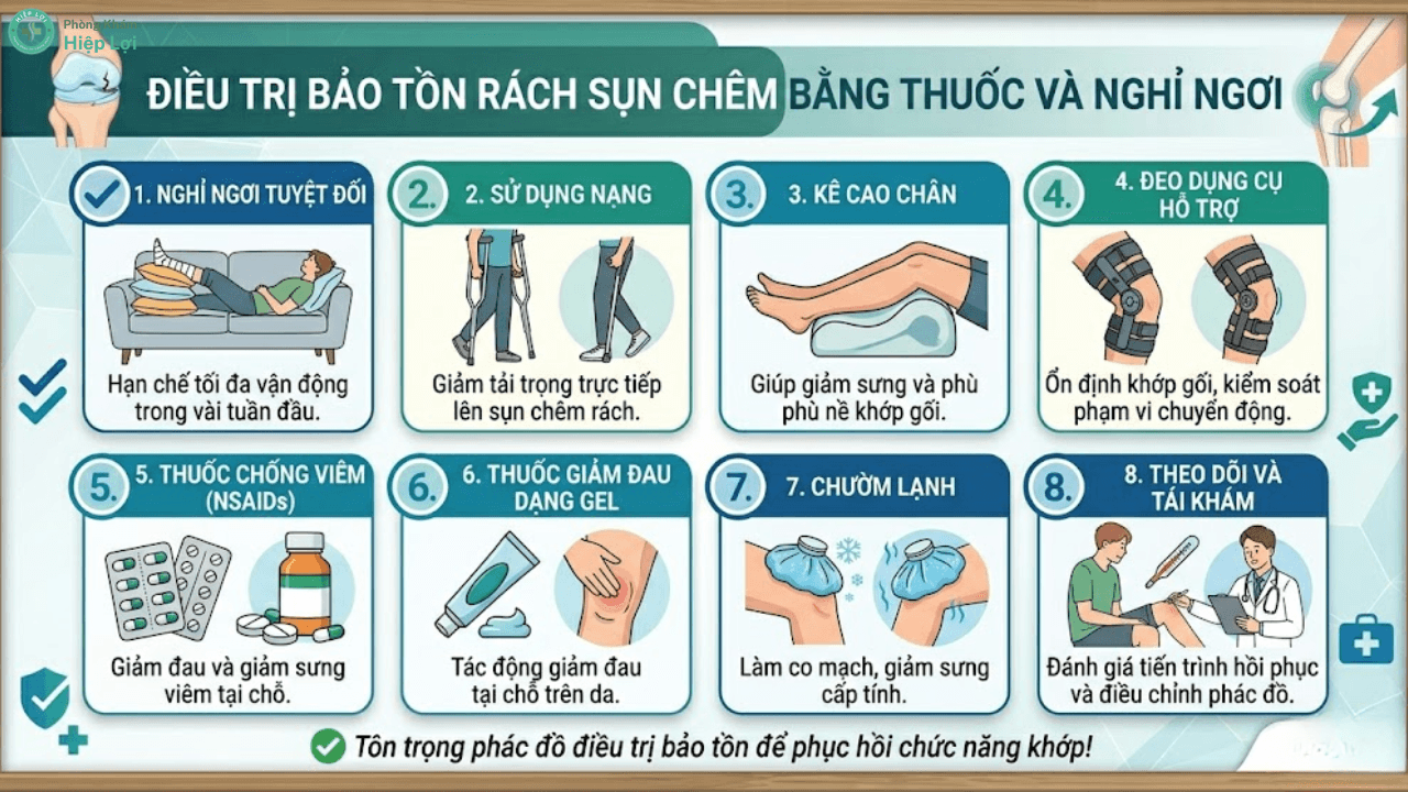 Rách Sụn Chêm Khớp Gối: Dấu Hiệu Và Phác Đồ Điều Trị Phục Hồi Chức Năng - Phòng khám Hiệp Lợi