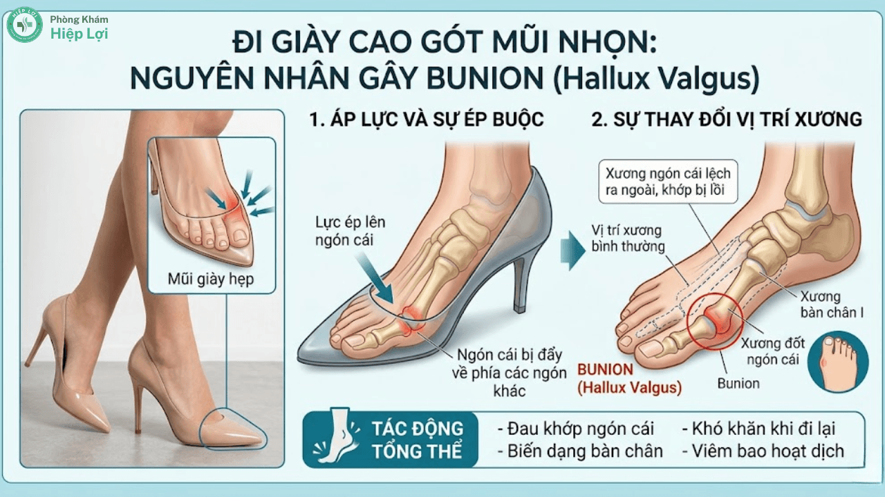 Sưng Ngón Chân Cái Và Biến Dạng Bunion: Nguyên Nhân, Triệu Chứng Và Cách Chữa Trị - Phòng khám Hiệp Lợi