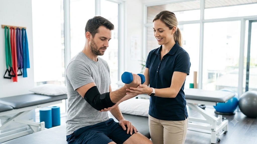 Khuỷu Tay Tennis (Viêm Điểm Bám Gân Khuỷu Tay): Nguyên Nhân, Dấu Hiệu Và Cách Điều Trị - Phòng khám Hiệp Lợi