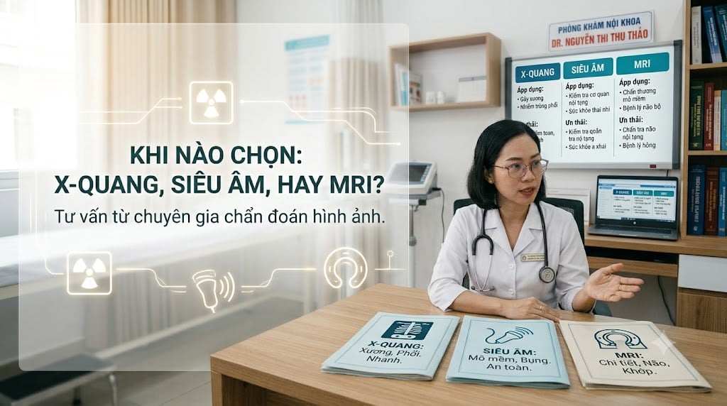 Khi Nào Nên Chọn X-Quang, Siêu Âm Hay MRI?