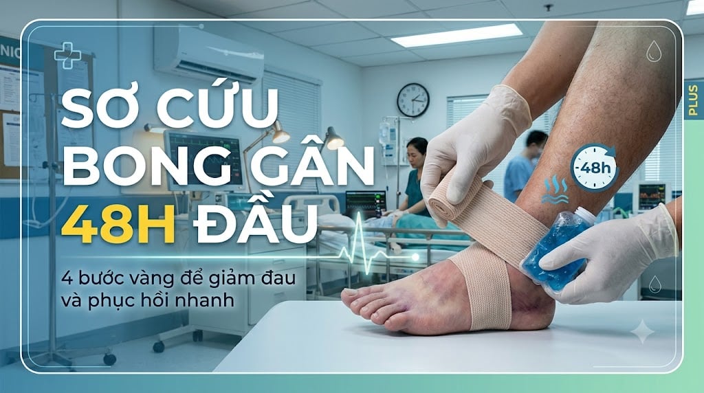Sơ Cứu Bong Gân 48h Đầu