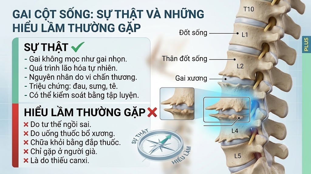 Gai Cột Sống: Sự Thật Và Những Hiểu Lầm Thường Gặp - Phòng khám Hiệp Lợi