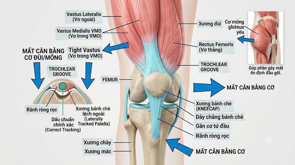 Hội Chứng Đau Bánh Chè – Đùi: Vì Sao Người Mới Chạy Bộ Hay Đau Phía Trước Đầu Gối? - Phòng khám Hiệp Lợi
