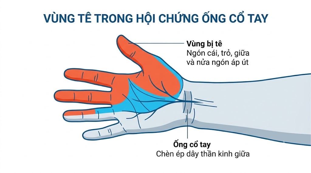 Tê Tay Là Dấu Hiệu Bệnh Gì? Phân Biệt Hội Chứng Ống Cổ Tay Và Thoát Vị Đĩa Đệm Cổ - Phòng khám Hiệp Lợi