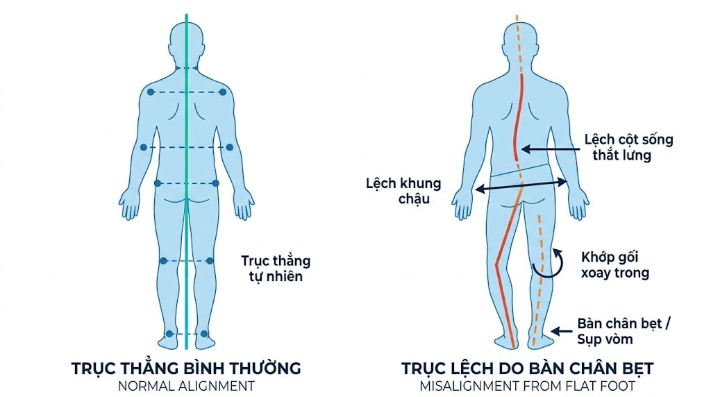 BÀN CHÂN BẸT Ở NGƯỜI LỚN-NGUYÊN NHÂN, HƯỚNG ĐIỀU TRỊ