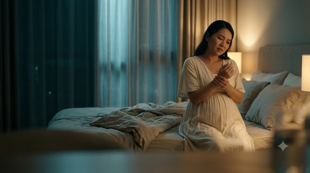 ê tay khi mang thai và sau sinh phần lớn do hội chứng ống cổ tay, không phải do thiếu canxi