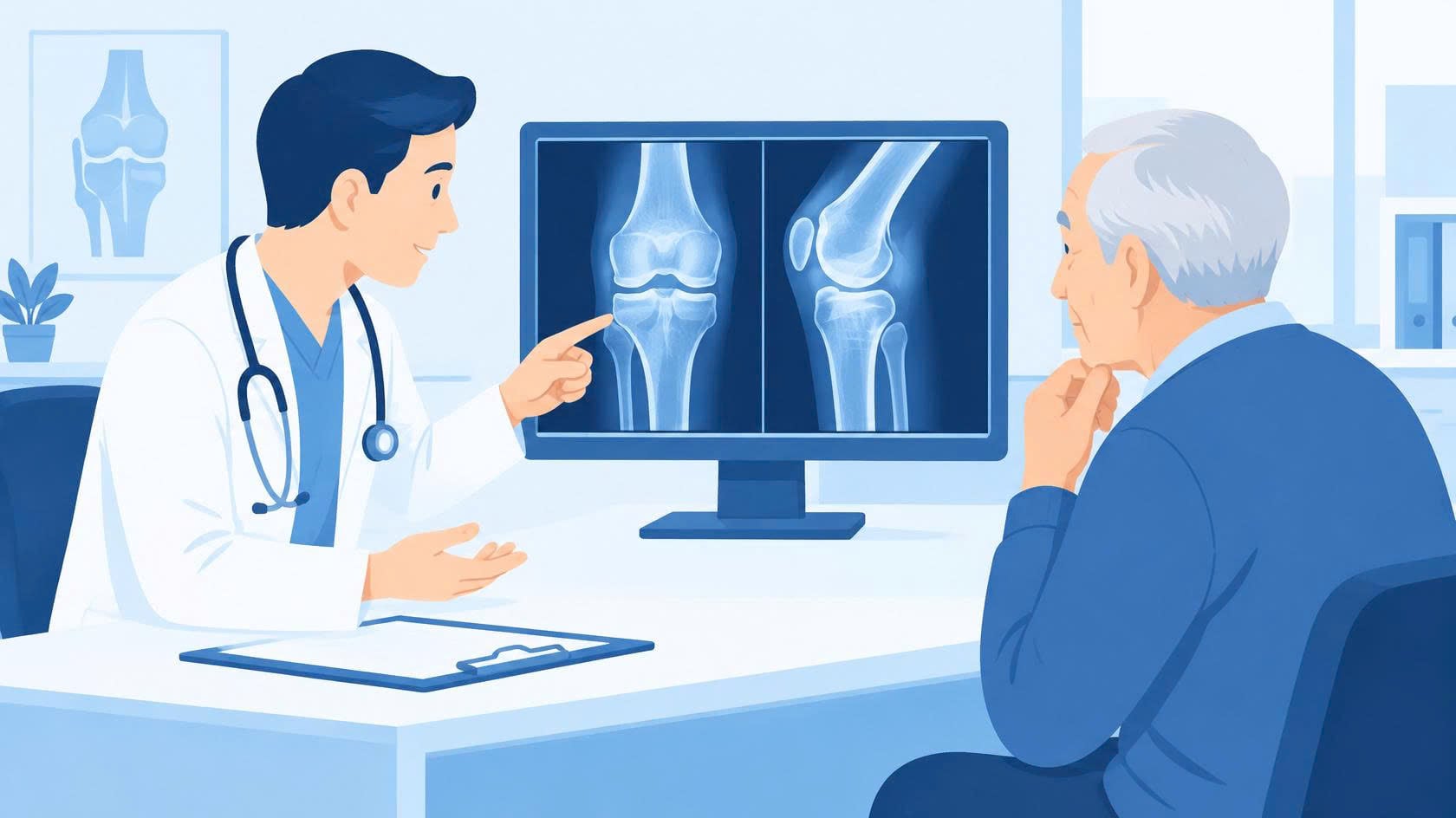 THOÁI HÓA KHỚP GỐI GIAI ĐOẠN NẶNG: CÓ PHẢI PHẪU THUẬT NGAY? - Phòng khám Hiệp Lợi